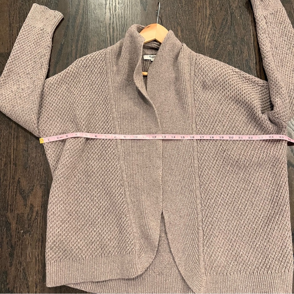 Madewell Women's Light Tan Cardigan Size Small Grandpacore - Picture 8 of 11